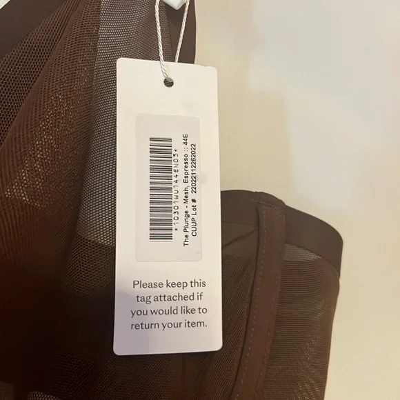 CUUP Brown Mesh Bra - Picture 2 of 5